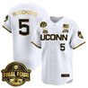 Men's Size - UConn Huskies 2025 Big Eat Women's Final Four Patch Vapor Baseball Jersey - All Stitched