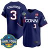 Men's Size - UConn Huskies 2025 Big Eat Women's Final Four Patch Vapor Baseball Jersey - All Stitched