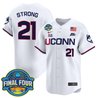 Men's Size - UConn Huskies 2025 Big Eat Women's Final Four Patch Vapor Baseball Jersey - All Stitched