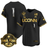 Men's Size - UConn Huskies 2025 Big Eat Women's Final Four Patch Vapor Baseball Jersey - All Stitched