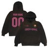 FC Barcelona x Cactus Jack Brown Custom Pullover Hoodie - Stitched