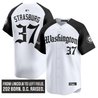 Men's Washington Nationals 'Gothic Capitol Edition' Vapor Premier Limited Jersey - All Stitched