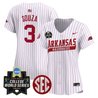 Women's Arkansas Razorbacks 2025 World Series Vapor Premier Limited Jersey - All Stitched
