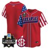 Men's Arkansas Razorbacks 2025 Independence Day Vapor Premier Limited Jersey - World Series Patch - All Stitched