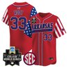 Men's Arkansas Razorbacks 2025 Independence Day Vapor Premier Limited Jersey - World Series Patch - All Stitched