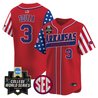 Men's Arkansas Razorbacks 2025 Independence Day Vapor Premier Limited Jersey - World Series Patch - All Stitched