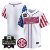 Men's Arkansas Razorbacks 2025 Independence Day Vapor Premier Limited Jersey - World Series Patch - All Stitched