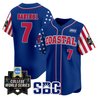 Men's Coastal Carolina Chanticleers 2025 Independence Day Vapor Premier Limited Jersey - World Series Patch - All Stitched