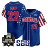 Men's Coastal Carolina Chanticleers 2025 Independence Day Vapor Premier Limited Jersey - World Series Patch - All Stitched