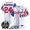 Men's Louisville Cardinals 2025 Independence Day Vapor Premier Limited Jersey - World Series Patch - All Stitched