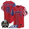 Men's Louisville Cardinals 2025 Independence Day Vapor Premier Limited Jersey - World Series Patch - All Stitched