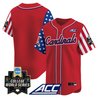 Men's Louisville Cardinals 2025 Independence Day Vapor Premier Limited Jersey - World Series Patch - All Stitched