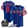 Men's Louisville Cardinals 2025 Independence Day Vapor Premier Limited Jersey - World Series Patch - All Stitched