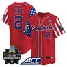 Men's Louisville Cardinals 2025 Independence Day Vapor Premier Limited Jersey - World Series Patch - All Stitched