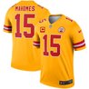 Patrick Mahomes #15 Kansas City Chiefs Yellow Jersey - All Stitched