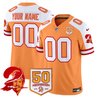 Tampa Bay Buccaneers Throwback 50th Season Patch Vapor Limited Custom Jersey - All Stitched