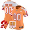 Tampa Bay Buccaneers Throwback 50th Season Patch Vapor Limited Custom Jersey - All Stitched
