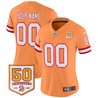 Tampa Bay Buccaneers Throwback 50th Season Patch Vapor Limited Custom Jersey - All Stitched