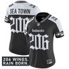Women's Seattle Seahawks 'Gothic Rain City Shadows Edition' Vapor Limited Jersey - All Stitched