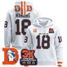 Men's Denver Broncos Throwback Premium Pullover Hoodie - All Stitched