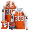 Men's Denver Broncos Throwback Premium Pullover Hoodie - All Stitched