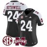 Women's Mississippi State Bulldogs 'Dark Mode' Vapor Limited Jersey - All Stitched