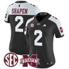 Women's Mississippi State Bulldogs 'Dark Mode' Vapor Limited Jersey - All Stitched