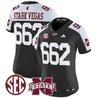 Women's Mississippi State Bulldogs 'Dark Mode' Vapor Limited Jersey - All Stitched