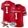 Men's Louisville Cardinals '1980s Throwback' Vapor Limited Jersey - All Stitched