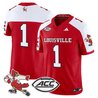 Men's Louisville Cardinals '1980s Throwback' Vapor Limited Jersey - All Stitched