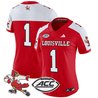 Women's Louisville Cardinals '1980s Throwback' Vapor Limited Jersey - All Stitched