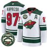 Men's Minnesota Wild 25th Anniversary Patch Premium Jersey - All Stitched
