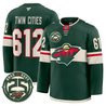 Men's Minnesota Wild 25th Anniversary Patch Premium Jersey - All Stitched