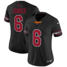 Women's James Conner #6 Arizona Cardinals Black Jersey - All Stitched
