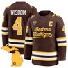 Zaccharya Wisdom #4 Western Michigan Broncos Brown Jersey - All Stitched