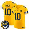 Marshawn Lynch #10 California Golden Bears Gold Vapor Elite Jersey - All Stitched