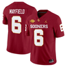 Baker Mayfield #6 Oklahoma Sooners Crimson Jersey - All Stitched