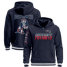 New England Patriots Navy Zip Hoodie - Stitched