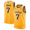 Kelan Gruver #7 Wyoming Cowboys Basketball Yellow Jersey - All Stitched