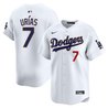 Men's Los Angeles Dodgers Gold Trim Vapor Premier Limited Jersey - All Stitched