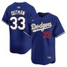 Men's Los Angeles Dodgers Gold Trim Vapor Premier Limited Jersey - All Stitched