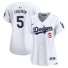 Women's Dodgers Gold Trim Vapor Premier Limited Jersey - All Stitched