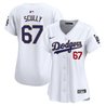 Women's Dodgers Gold Trim Vapor Premier Limited Jersey - All Stitched