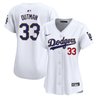 Women's Dodgers Gold Trim Vapor Premier Limited Jersey - All Stitched