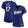Women's Dodgers Gold Trim Vapor Premier Limited Jersey - All Stitched