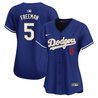 Women's Dodgers Gold Trim Vapor Premier Limited Jersey - All Stitched