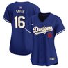 Women's Dodgers Gold Trim Vapor Premier Limited Jersey - All Stitched