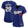 Women's Dodgers Gold Trim Vapor Premier Limited Jersey - All Stitched