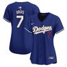 Women's Dodgers Gold Trim Vapor Premier Limited Jersey - All Stitched