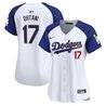 Women's Dodgers Gold Trim Vapor Premier Limited Jersey - All Stitched